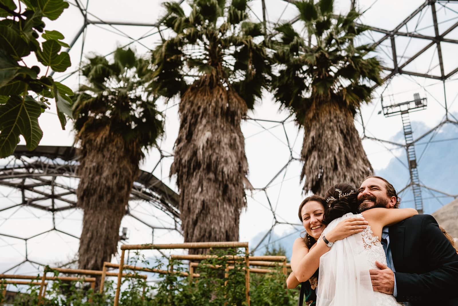 Wedding images from the Eden Project in Cornwal
